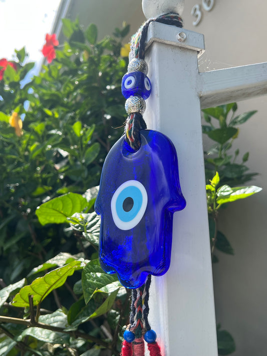 The Watchful Hand — Protection Hamsa Evil Eye Hanger