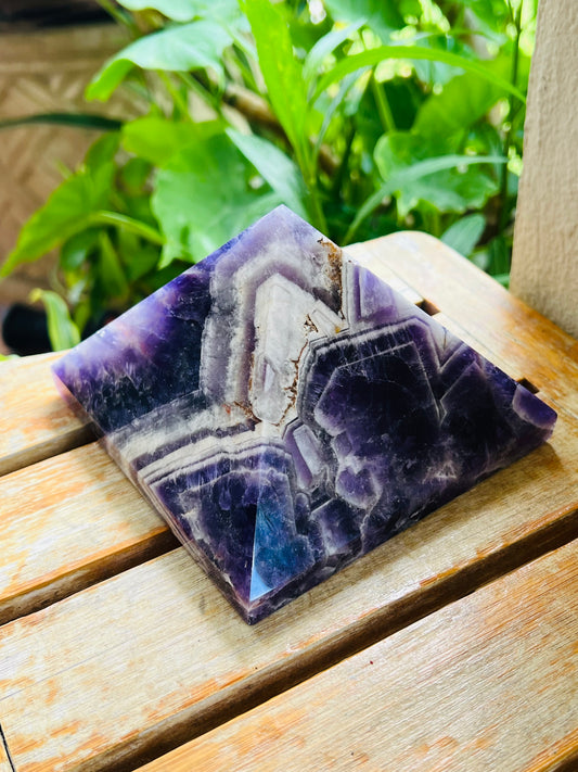 Dream Amethyst Pyramid Carving