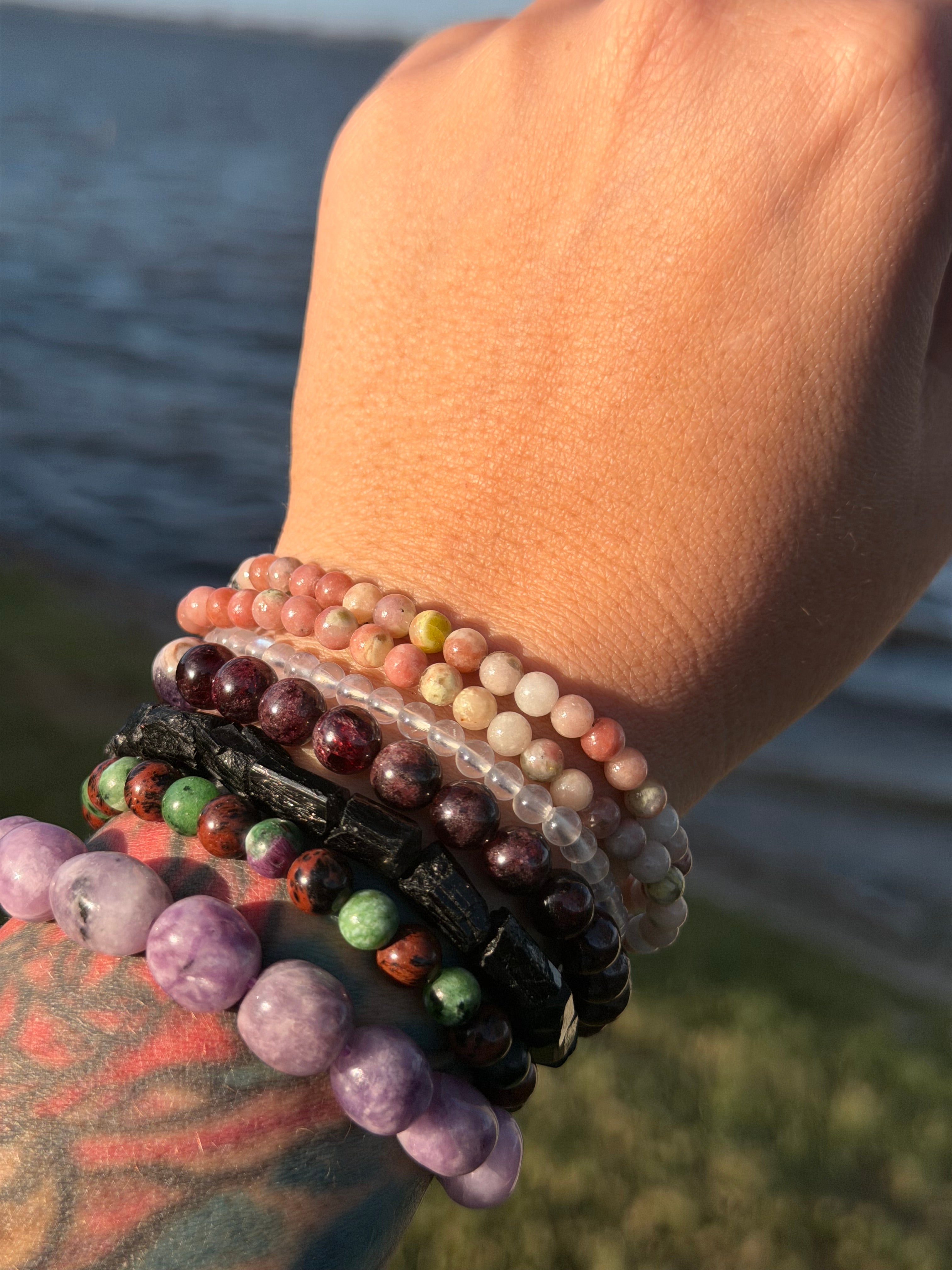 Natural Plum Jasper Bracelet