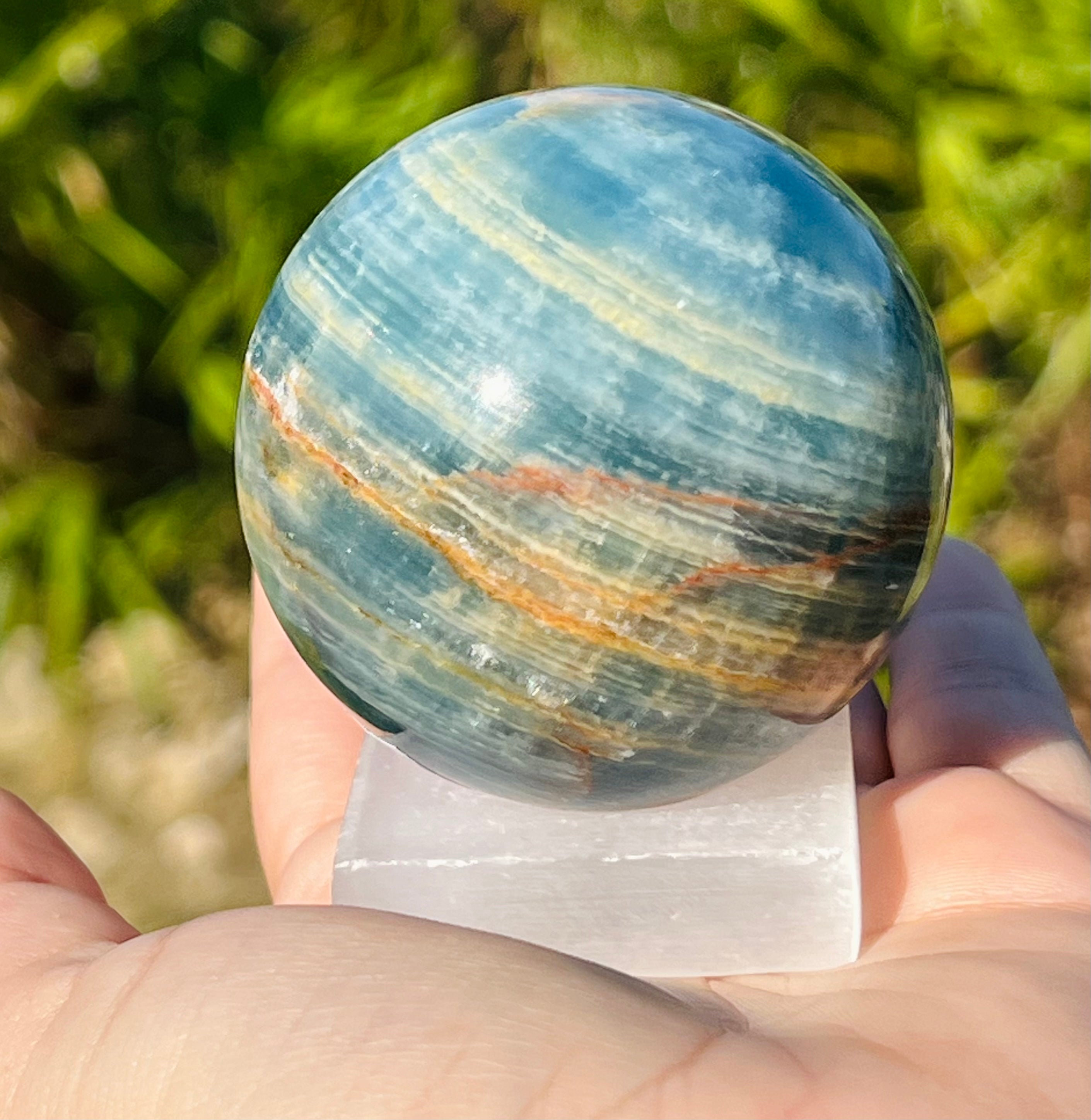 Blue Onyx Sphere