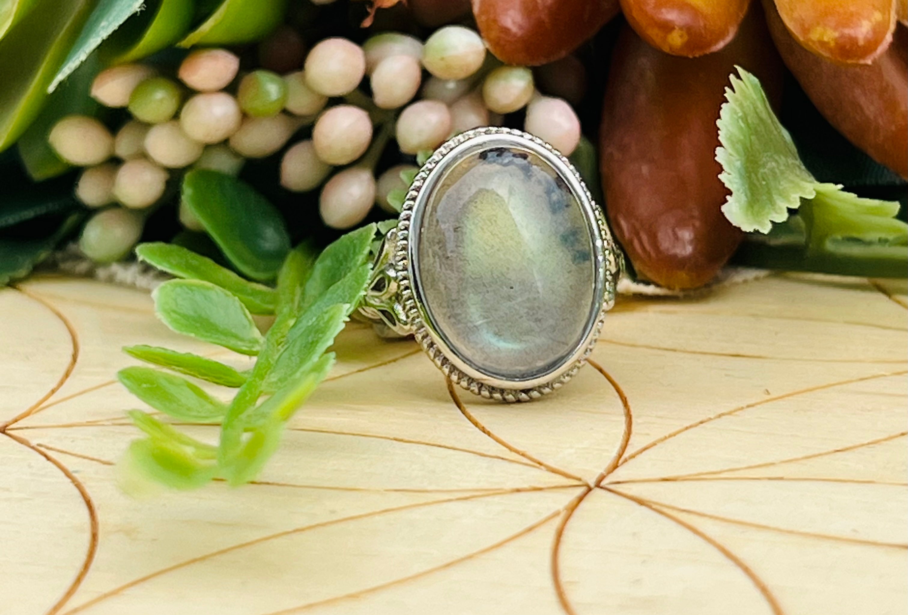 Labradorite Sterling Ring