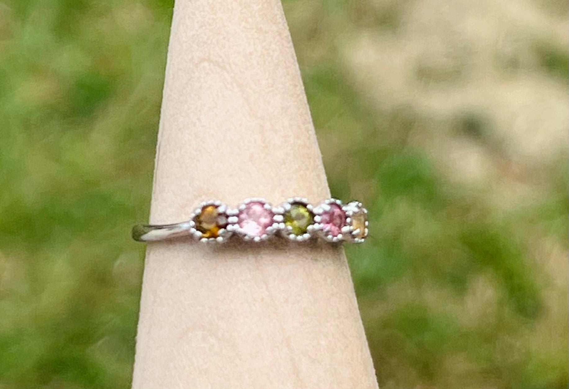 Watermelon Tourmaline Ring