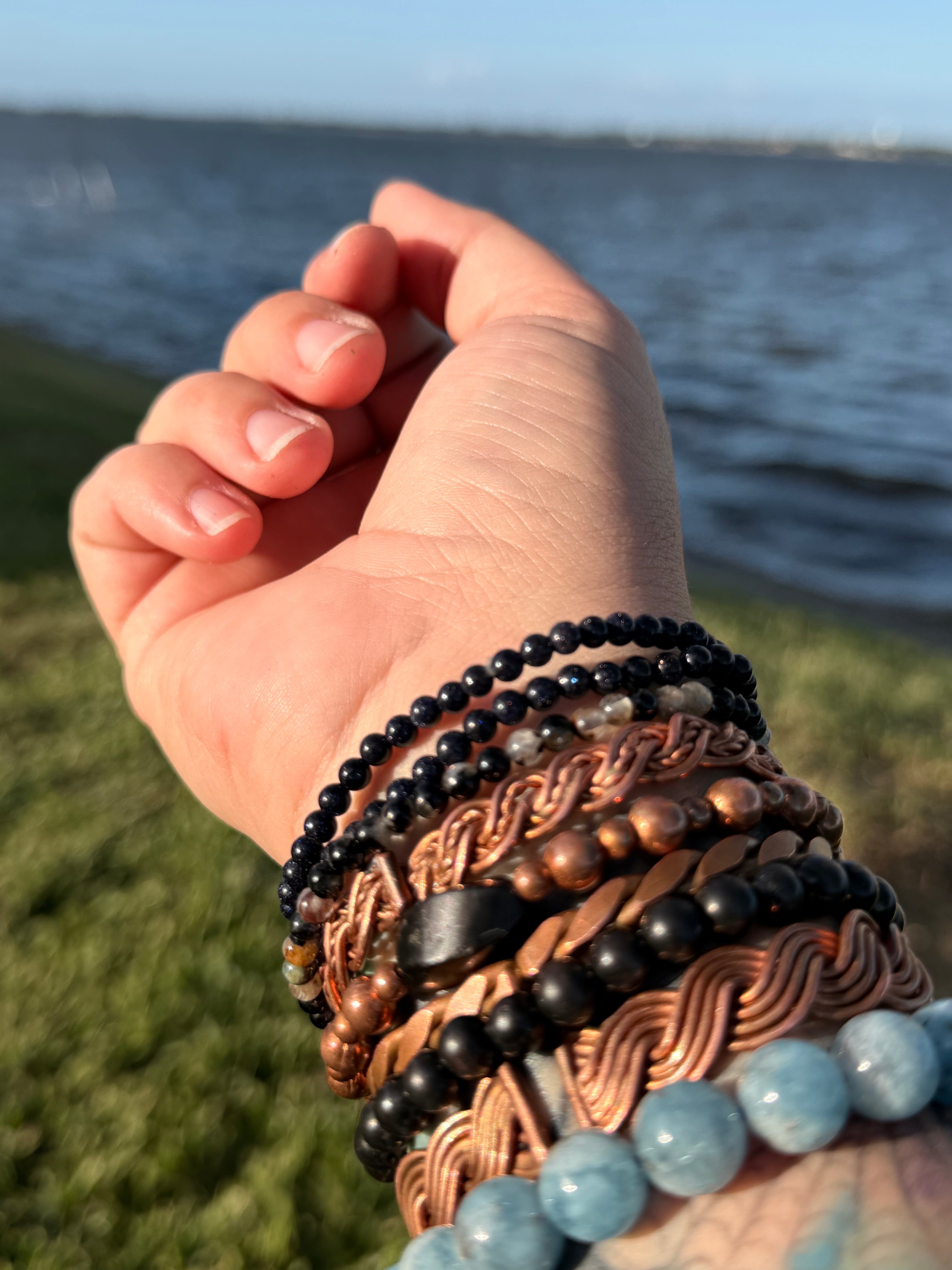 Blue Goldstone Bracelet