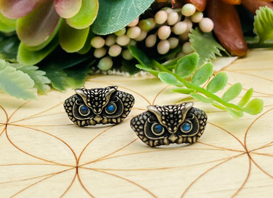 Labradorite Owl Ring