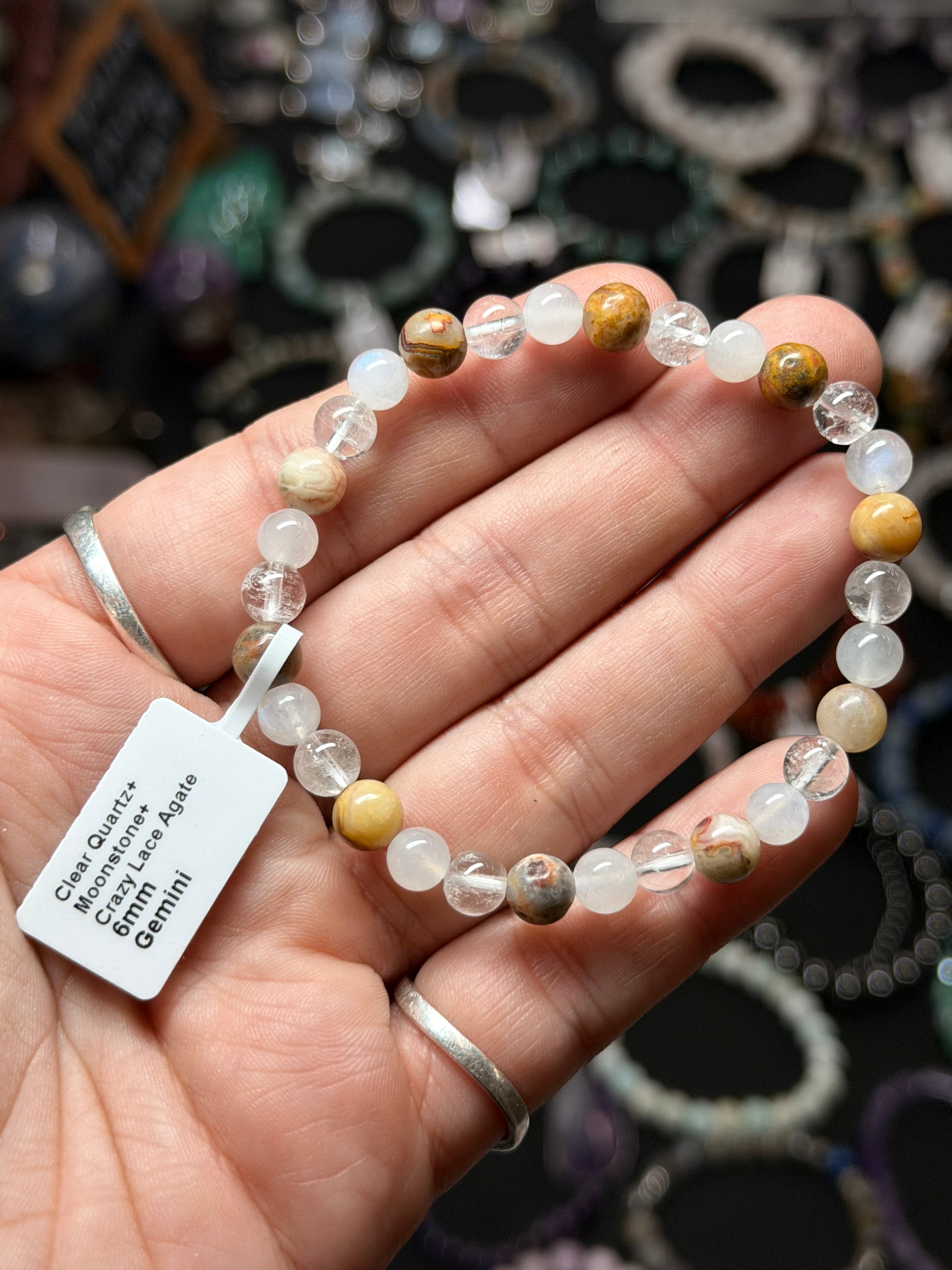 ♊ Gemini Zodiac Crystal Bracelet