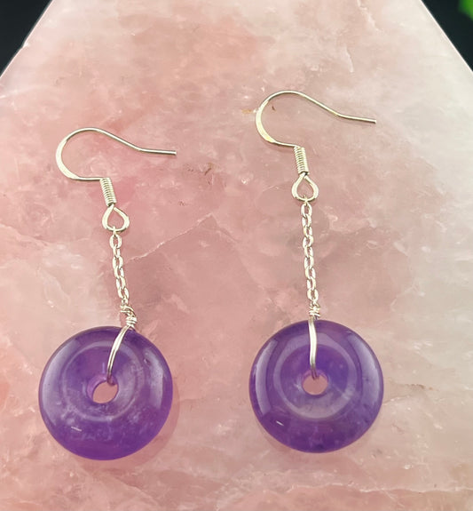 Amethyst Long Earrings