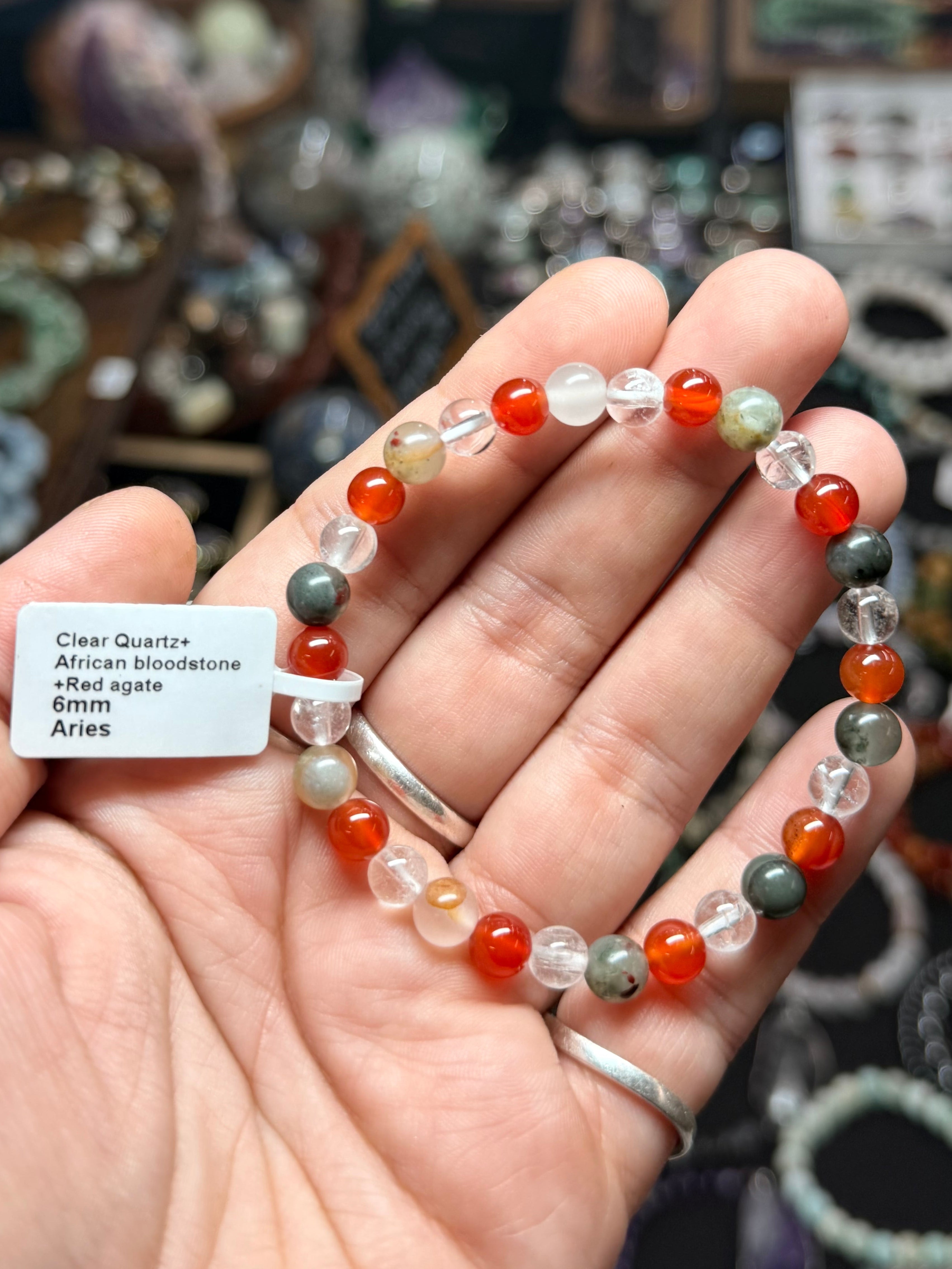 ♈ Aries Zodiac Crystal Bracelet