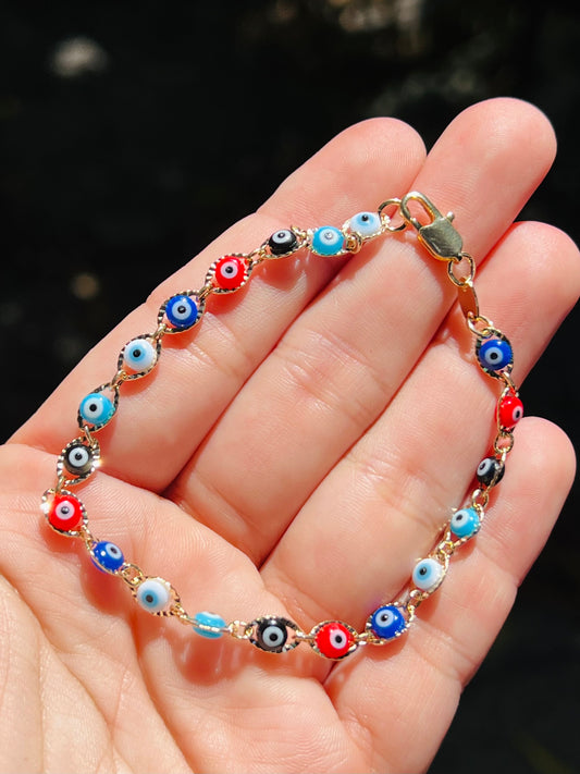 Evil Eye Gold Bracelet