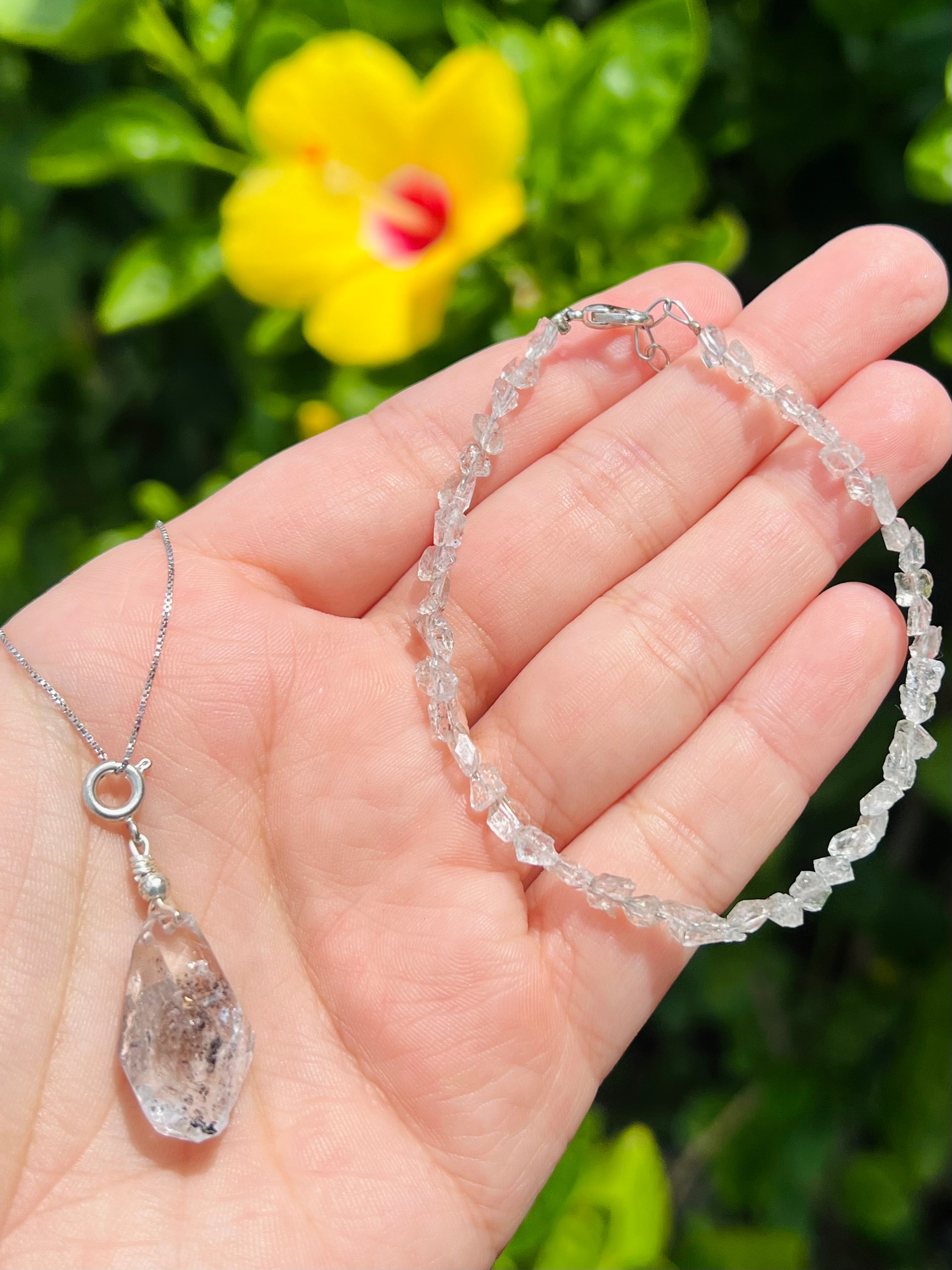 Herkimer diamond bracelet