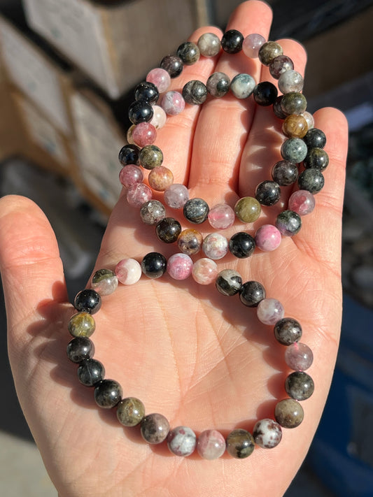 Watermelon Tourmaline Bracelets