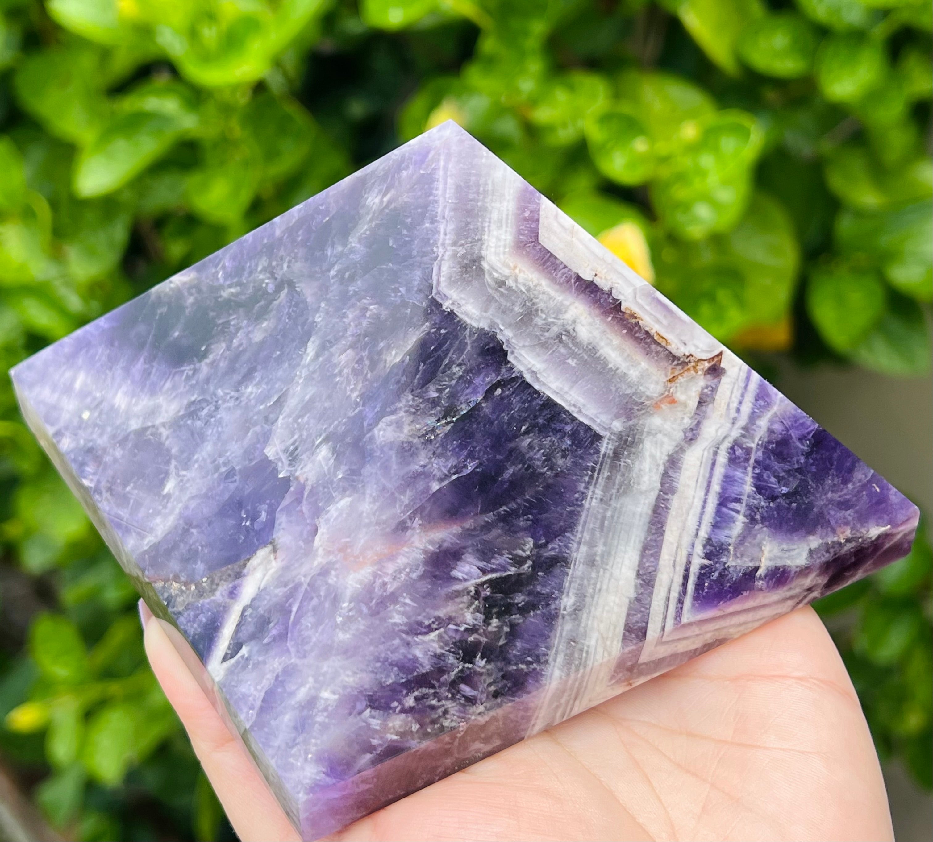 Dream Amethyst Pyramid Carving