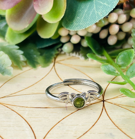 Peridot Bat Ring