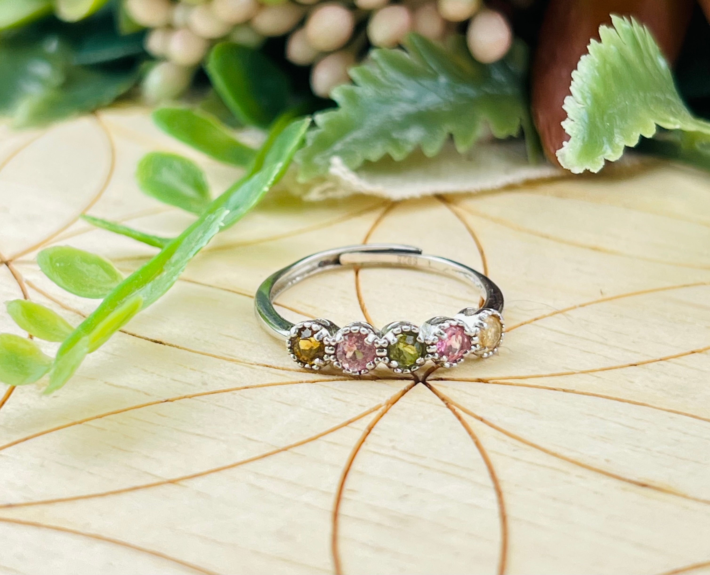 Watermelon Tourmaline Ring