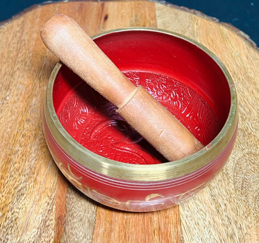 Red Ohm Sound Healing Bowl