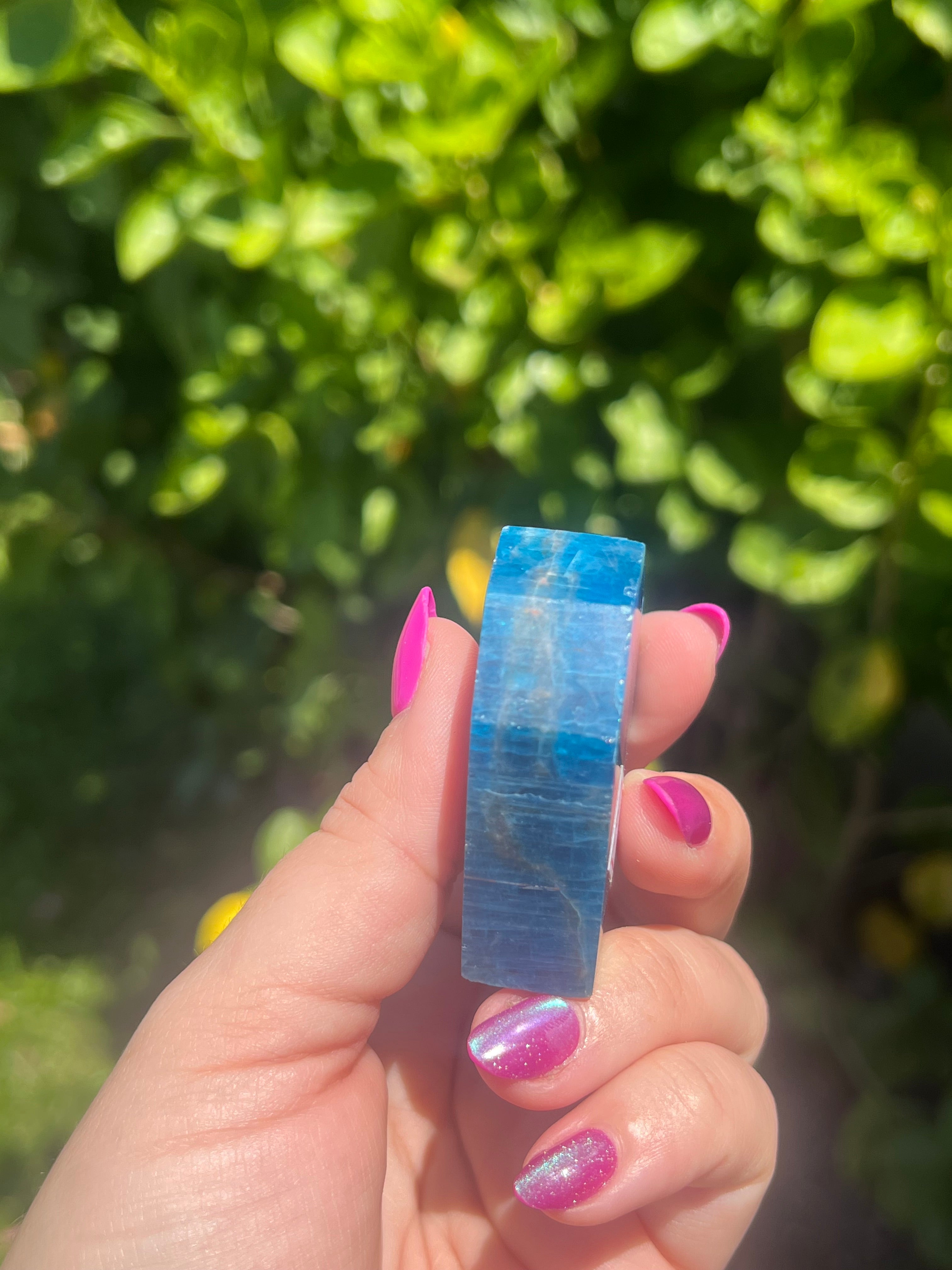 Blue Apatite Heart
