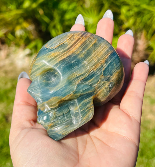 Blue onyx rare skull