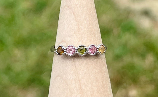 Watermelon Tourmaline Ring