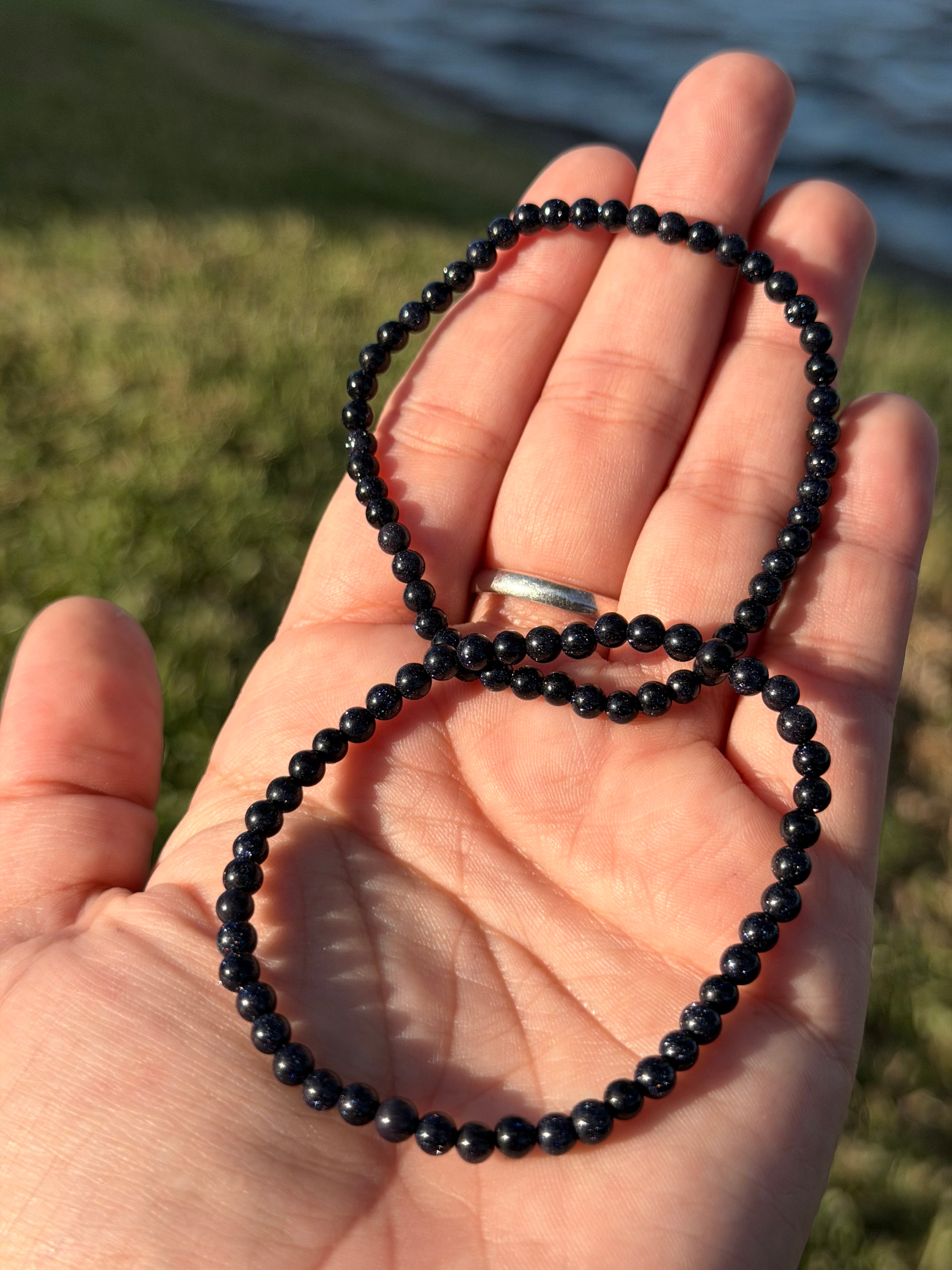 Blue Goldstone Bracelet