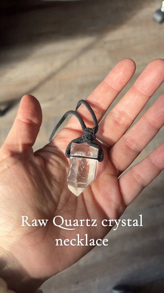 Raw Quartz Necklace