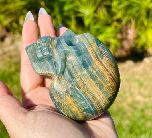 Blue onyx rare skull