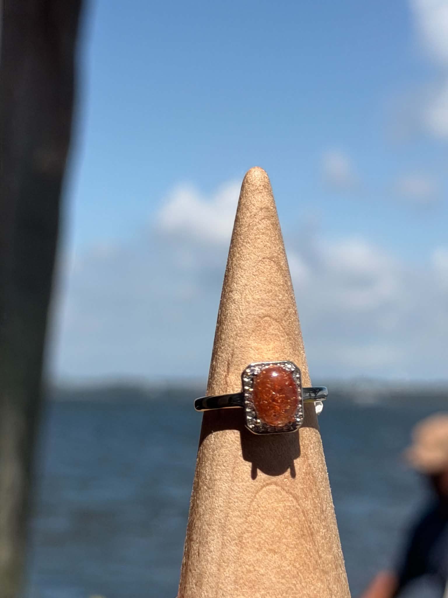 Rutile Quartz Adjustable Ring