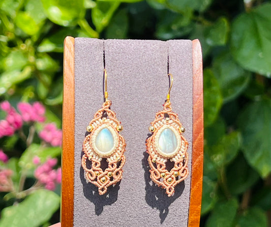 Labradorite dangle earrings