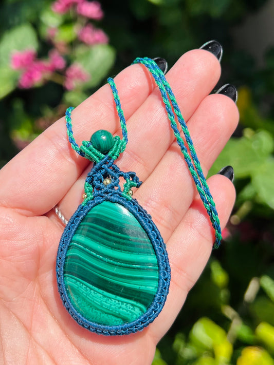 Malachite Crystal Necklace