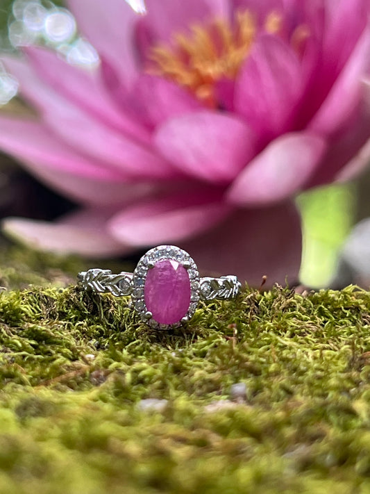 Ruby Sterling Ring * Fairy Ember