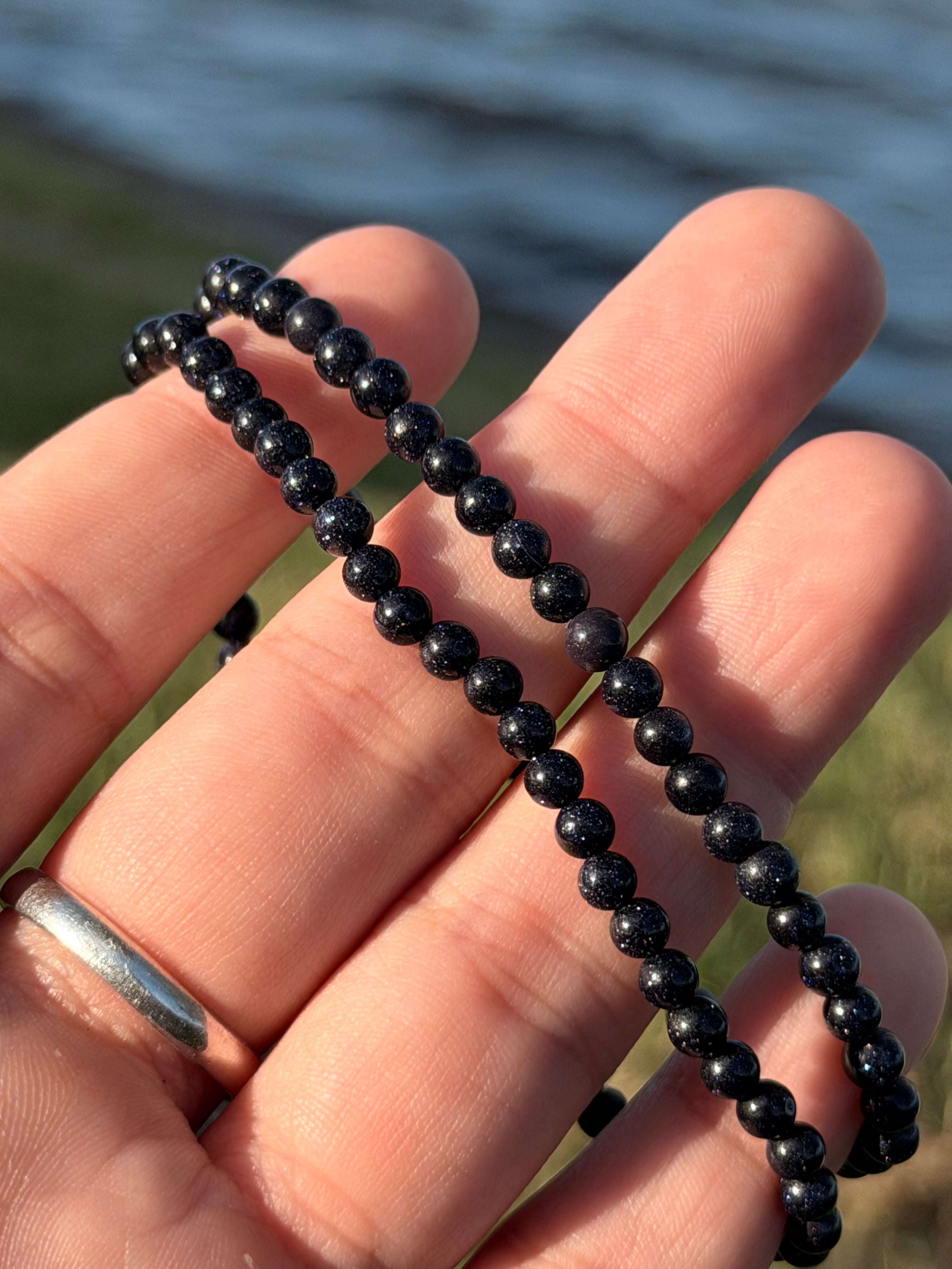 Blue Goldstone Bracelet