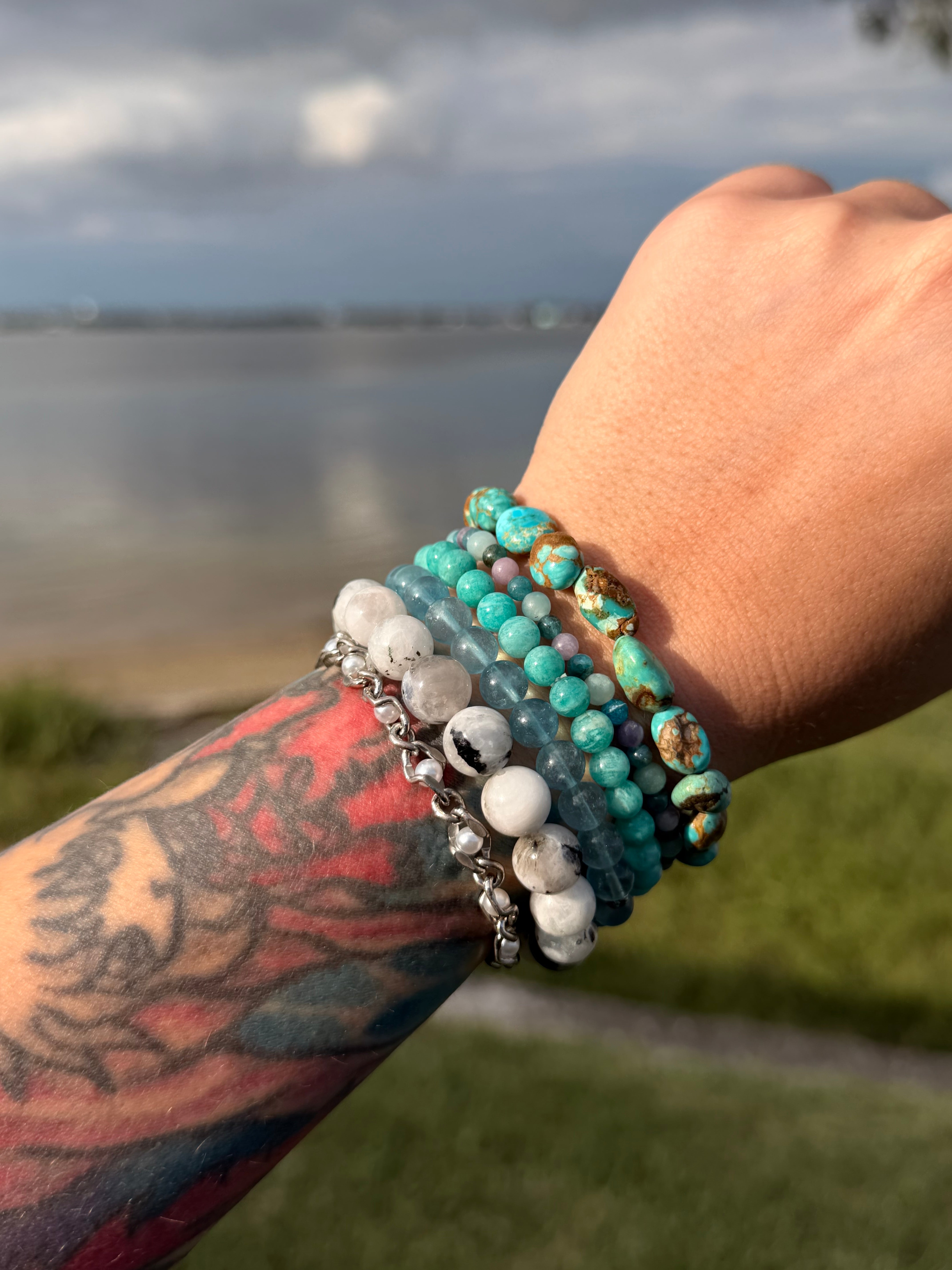 Rainbow Moonstone Bracelet ✨