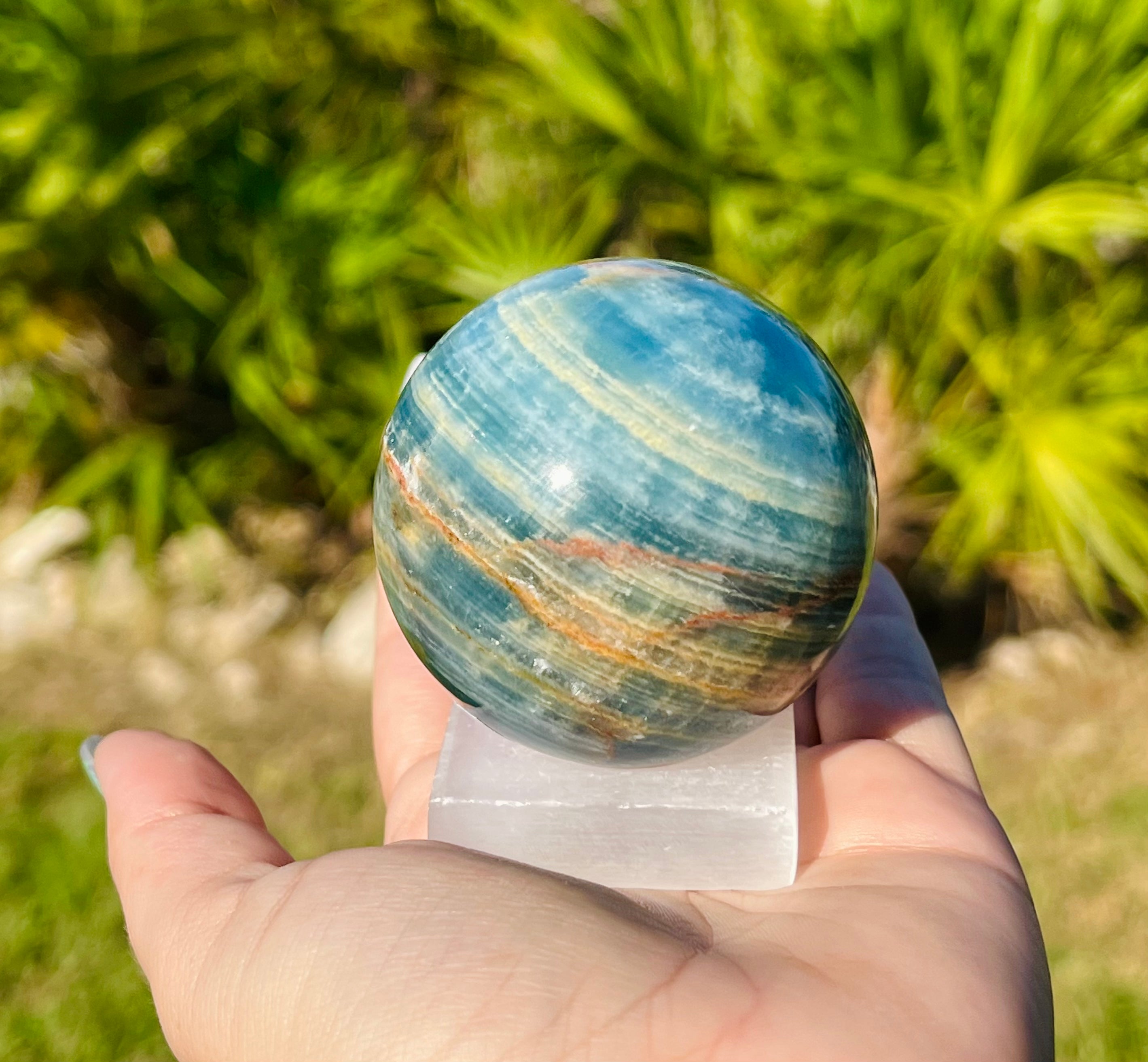 Blue Onyx Sphere