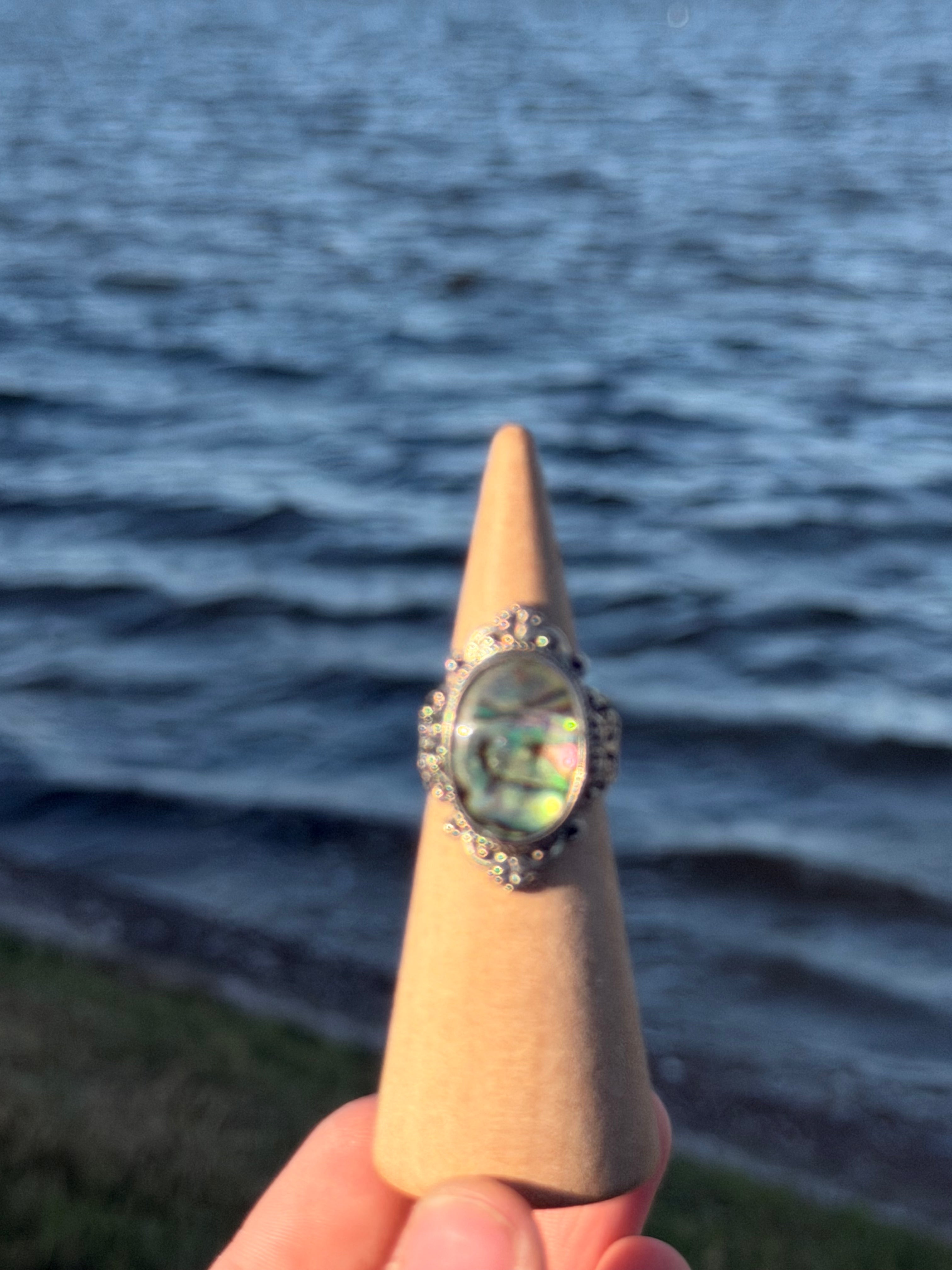 Abalone Shell Ring