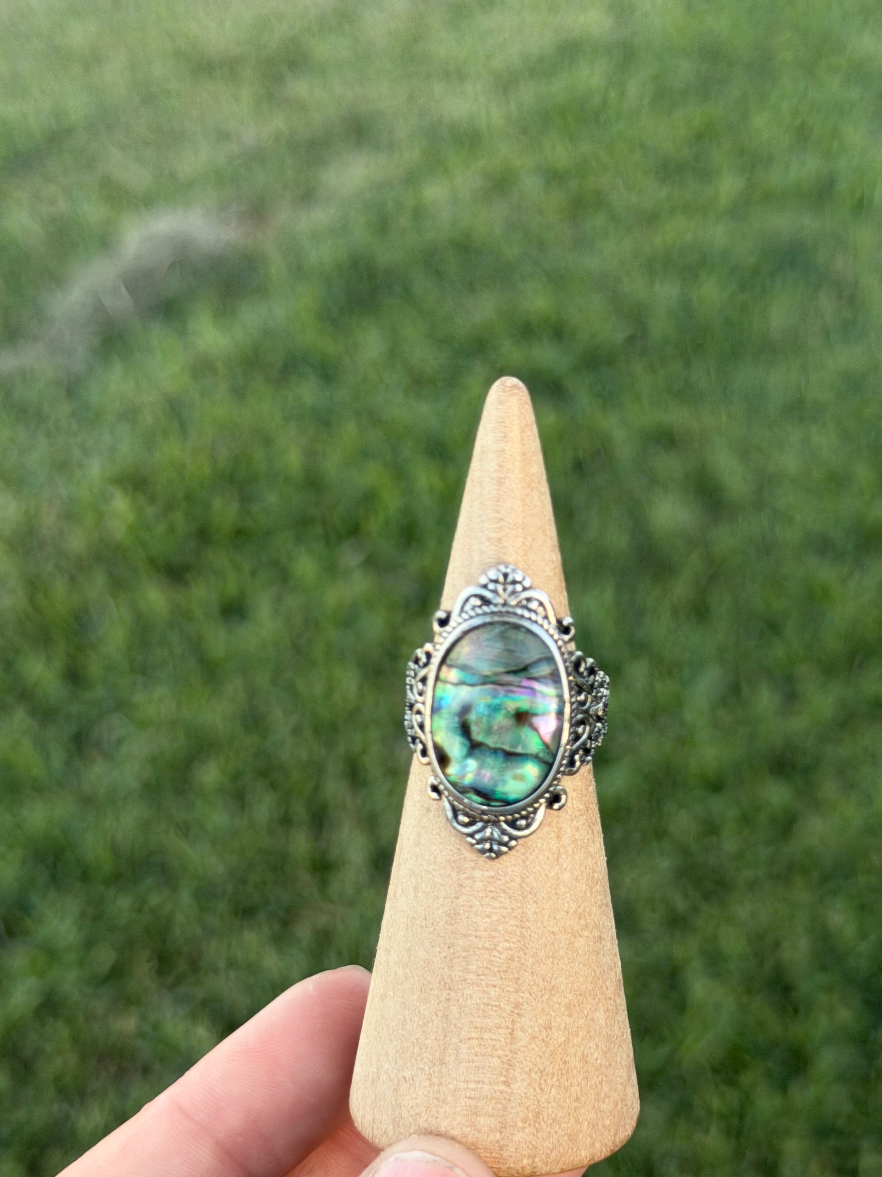 Abalone Shell Ring
