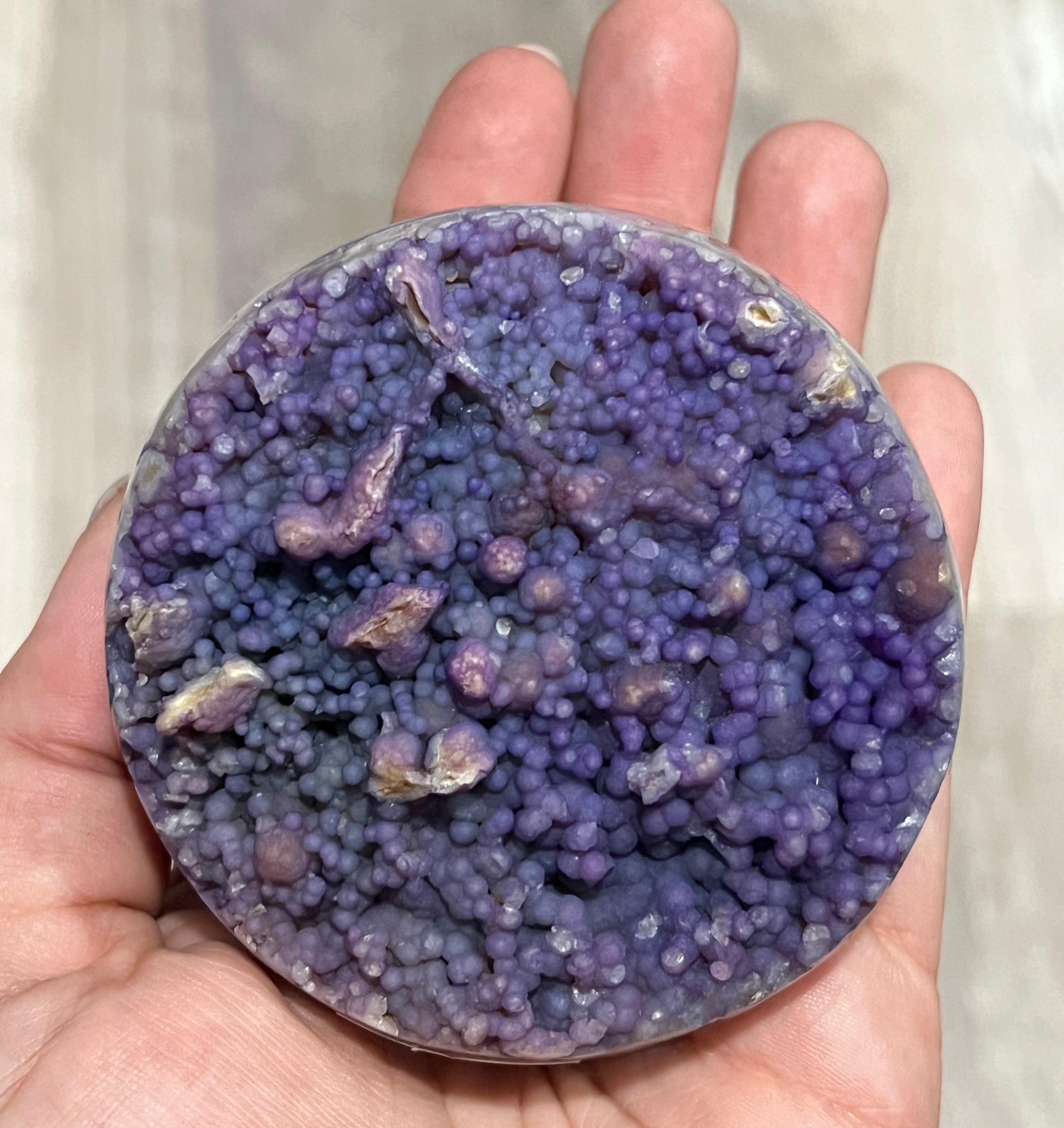 Rare grape agate sphere