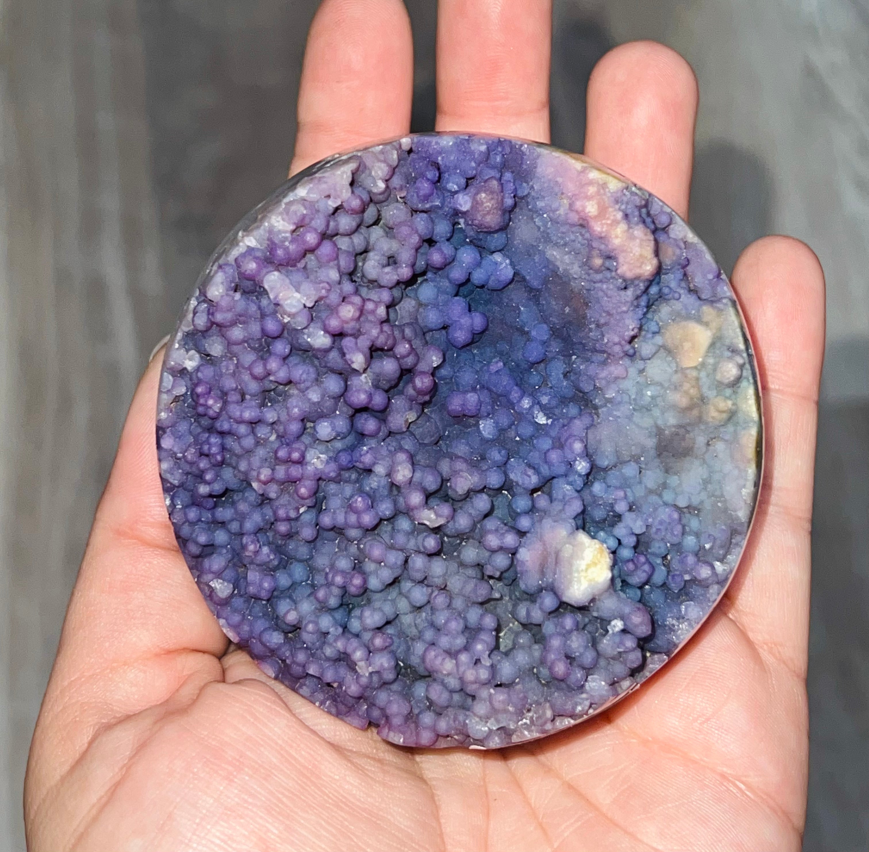 Rare grape agate sphere