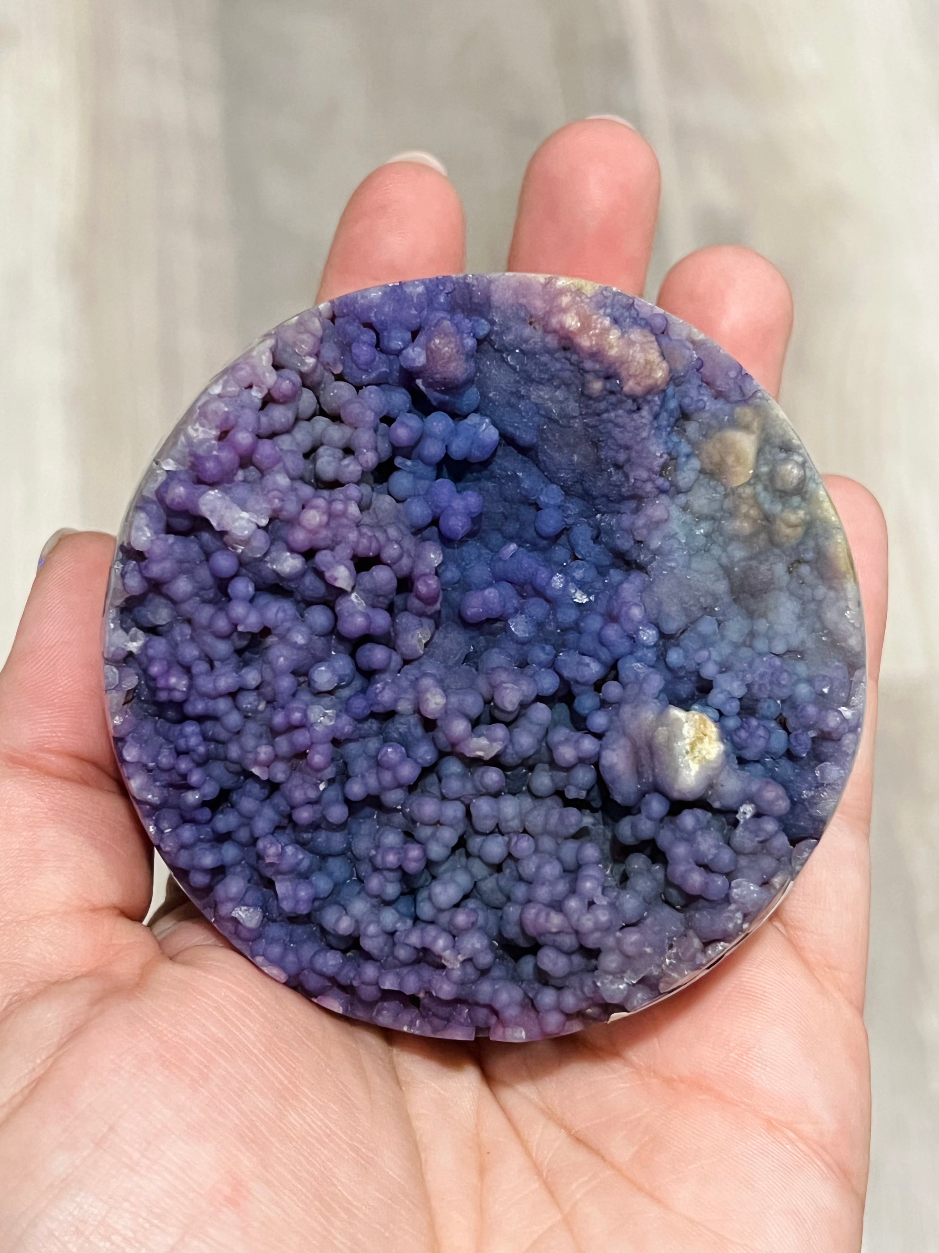 Rare grape agate sphere