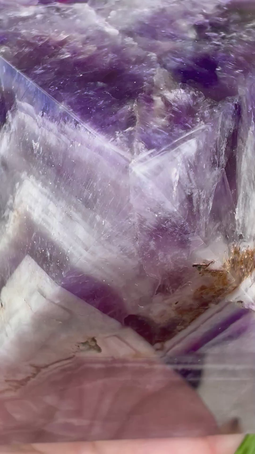 Dream Amethyst Pyramid Carving