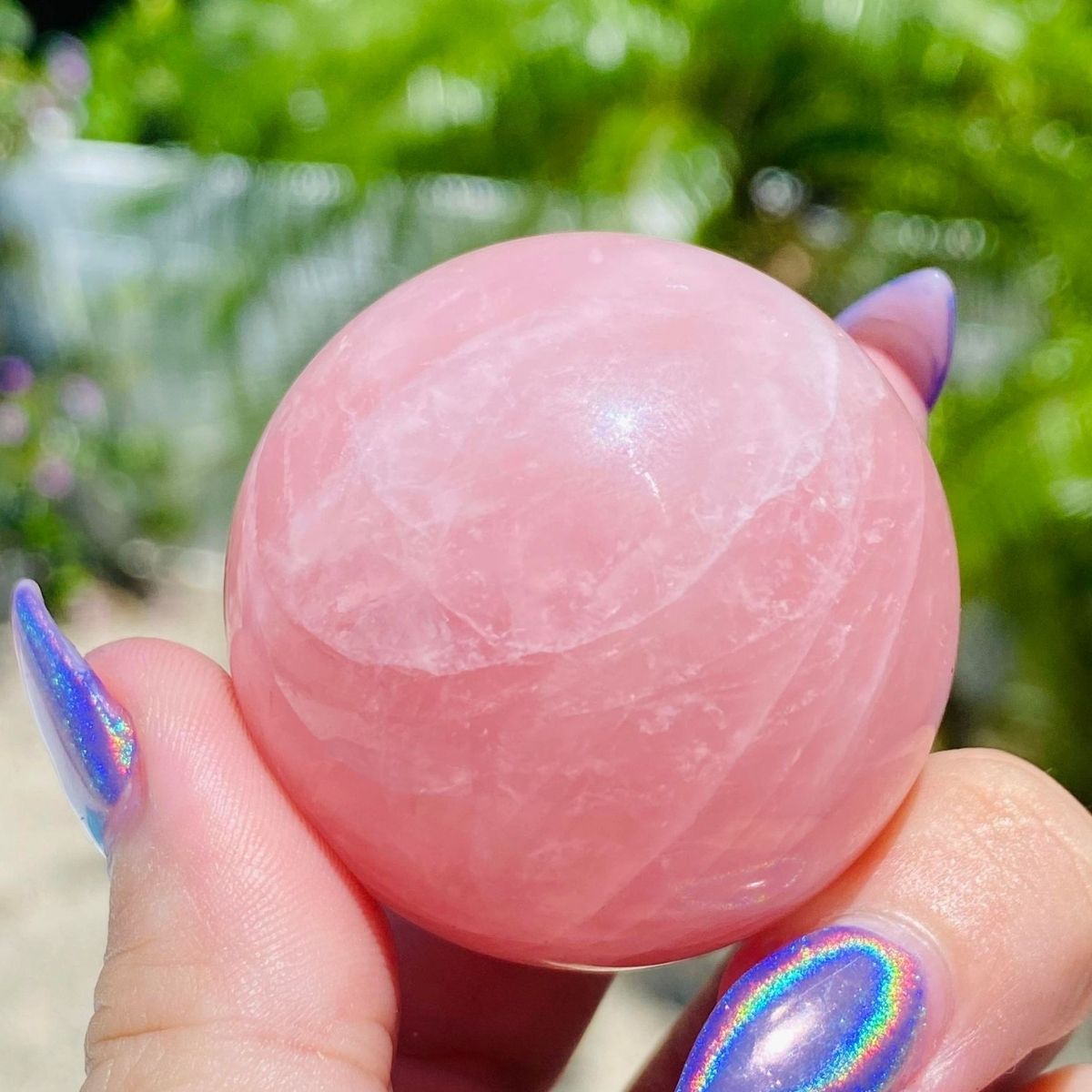 Starlite Rose Quartz Sphere