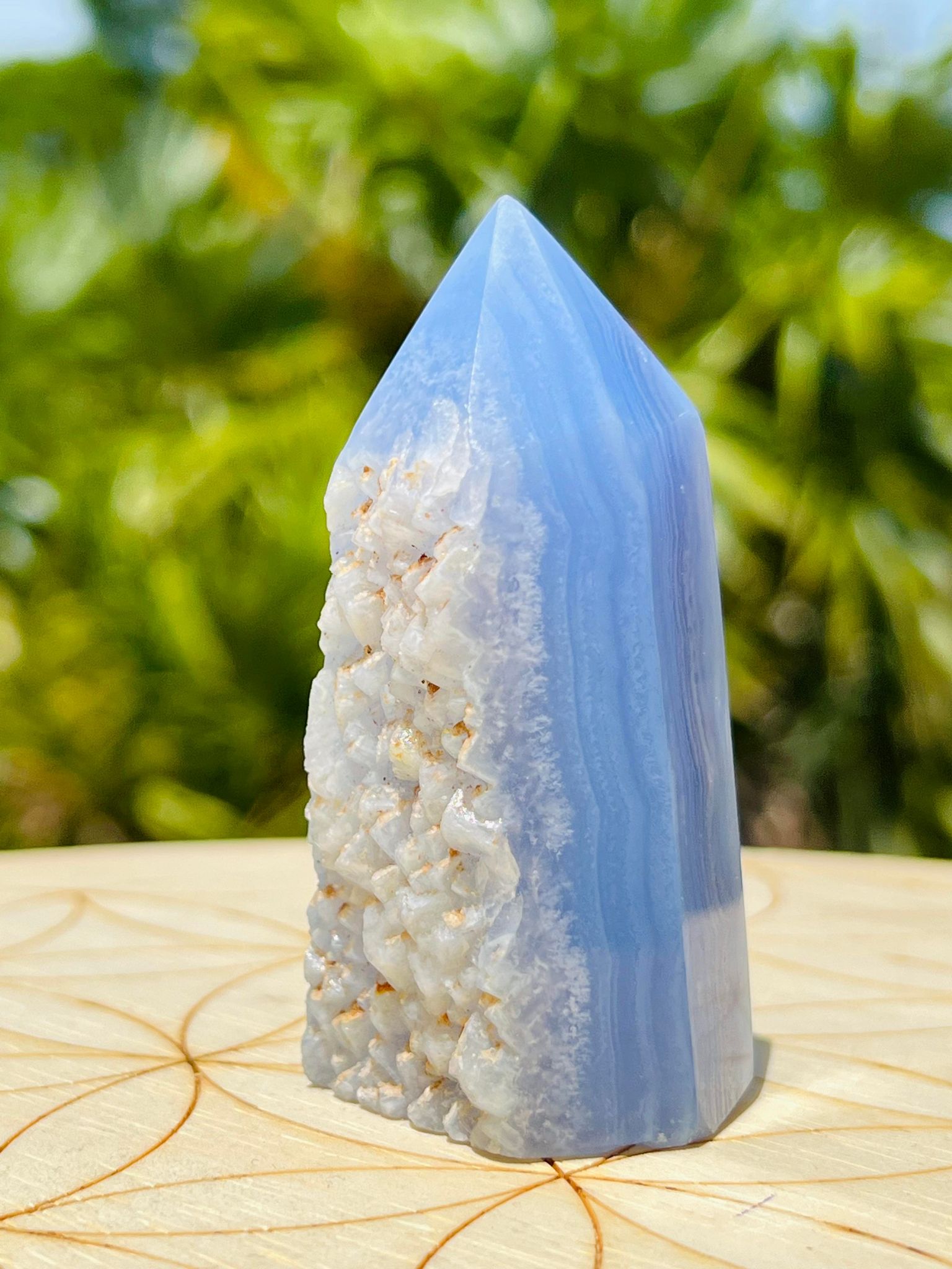 Blue Lace Agate Tower