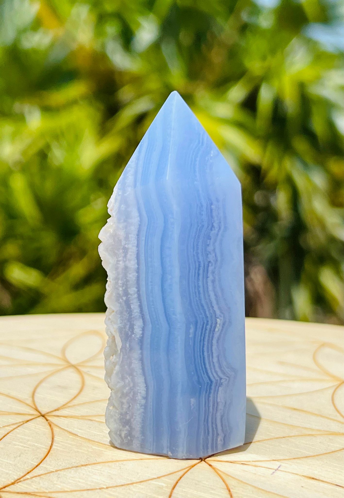 Blue Lace Agate Tower