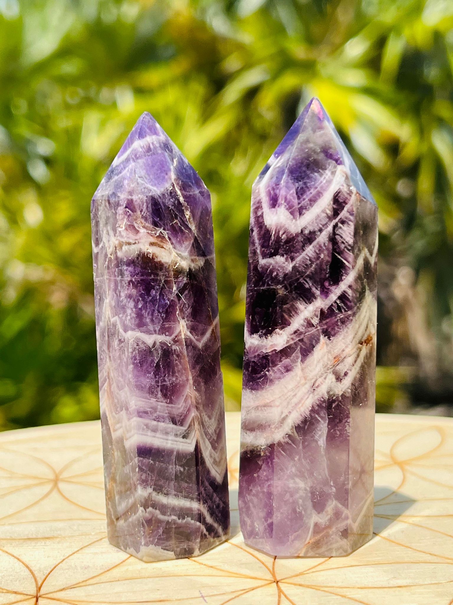 Chevron Dream Amethyst Tower