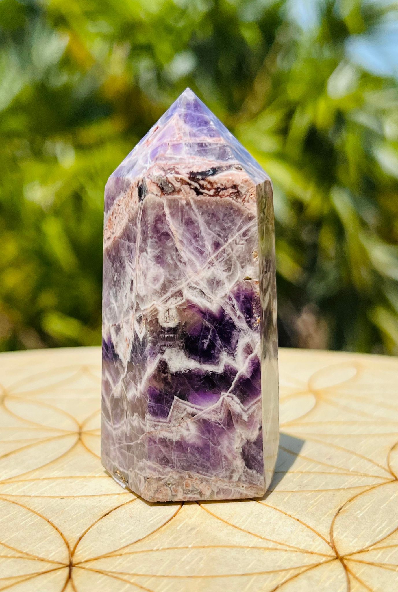 Dream Chevron Amethyst Tower