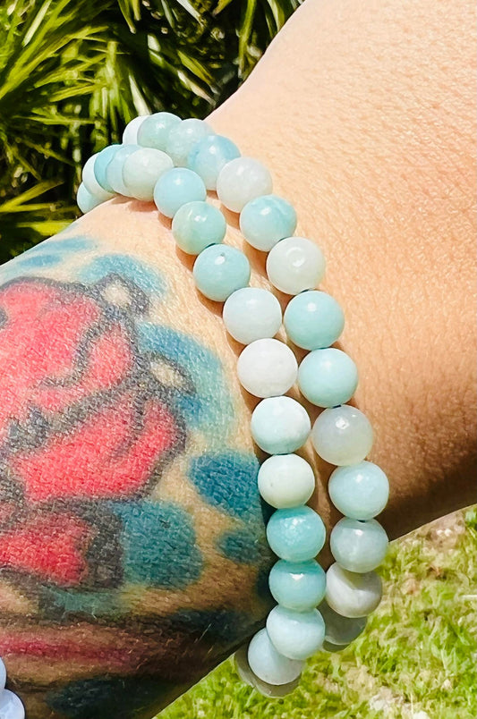 Blue Aragonite Bracelet