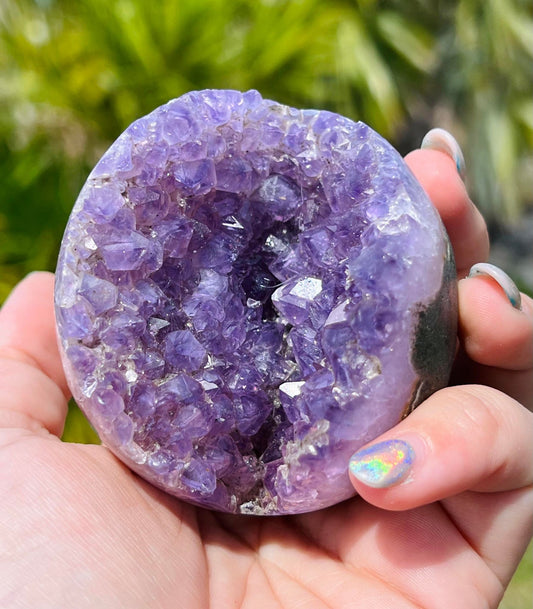 Druzy Amethyst geode sphere (large)