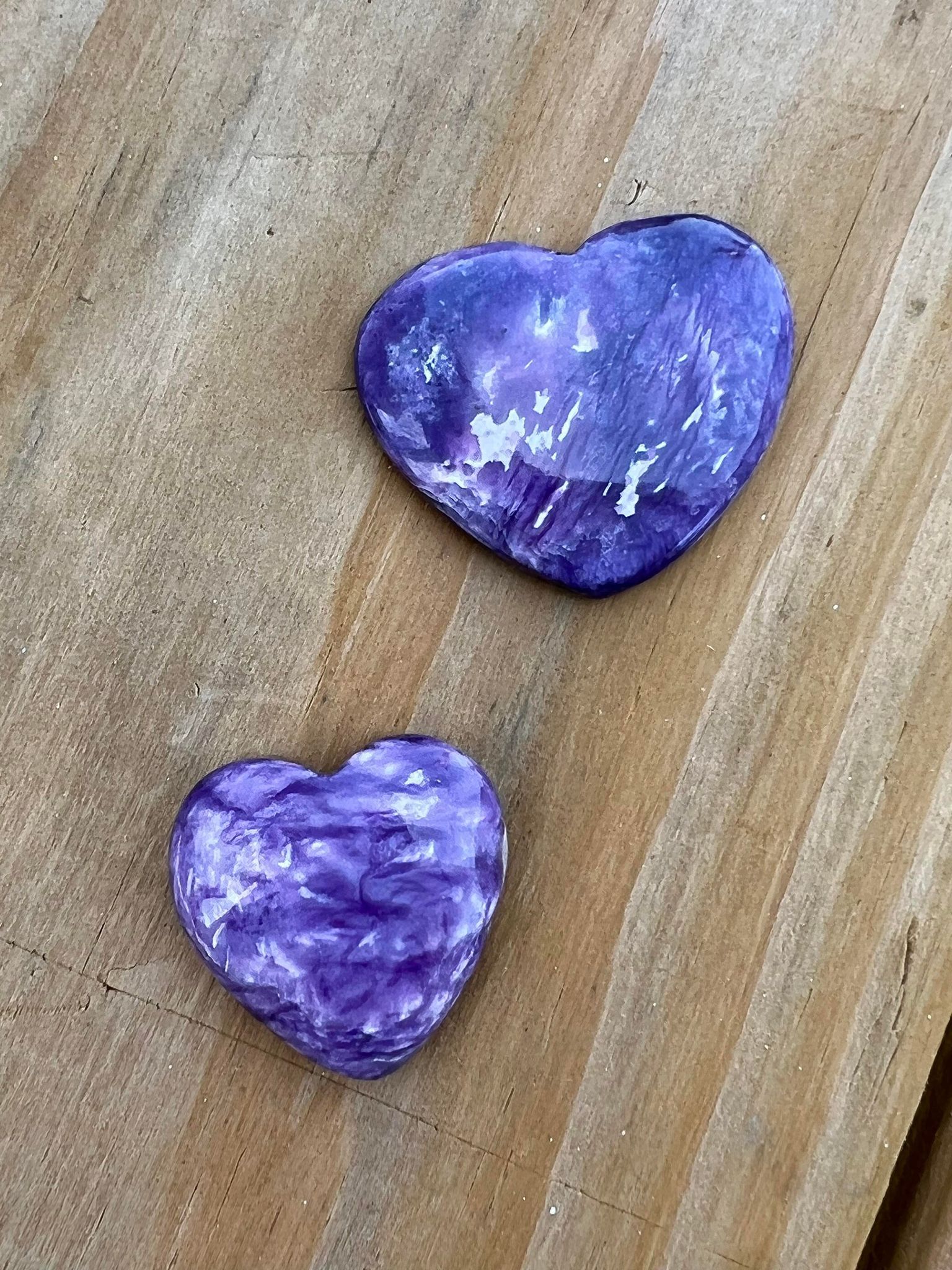 Charoite Heart