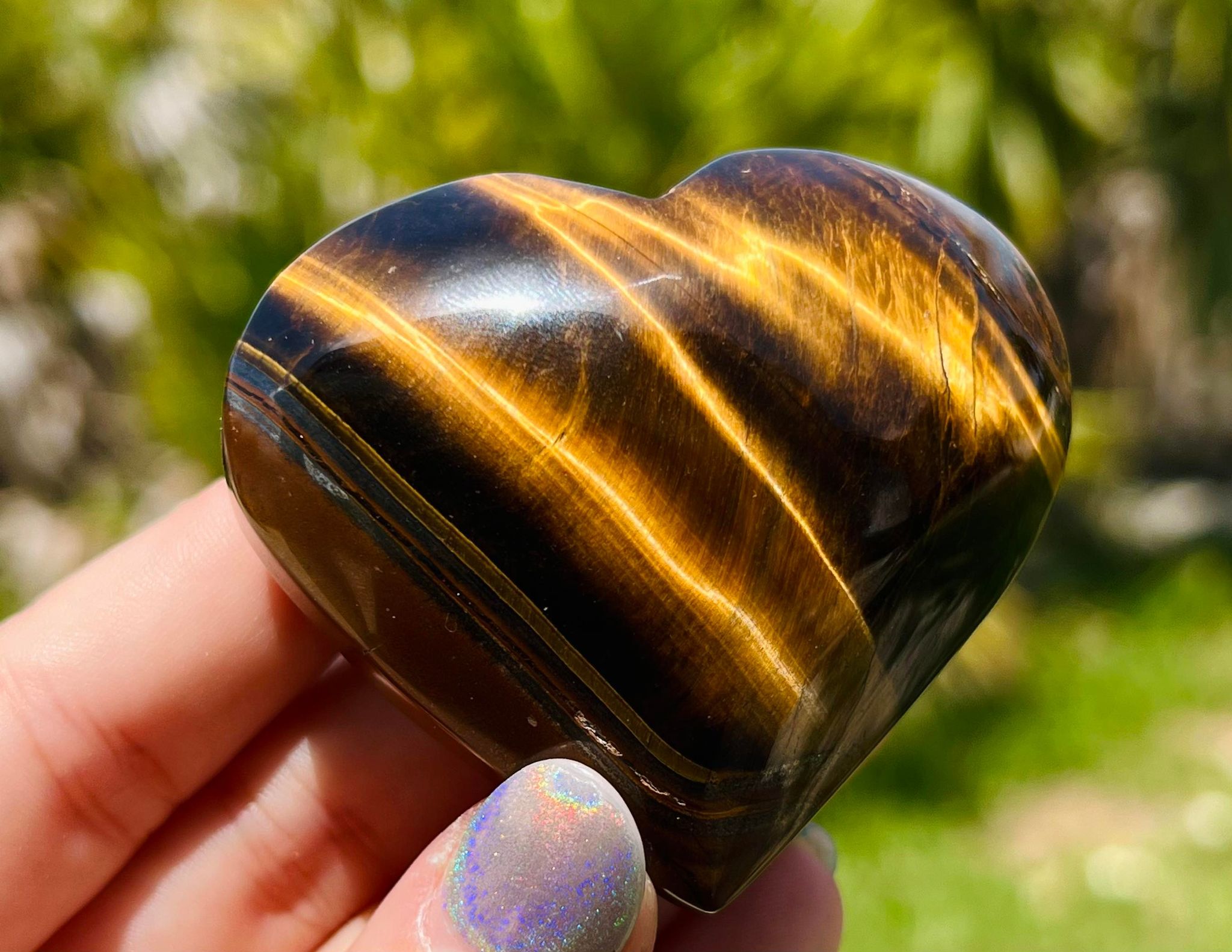 Tiger Eye Heart