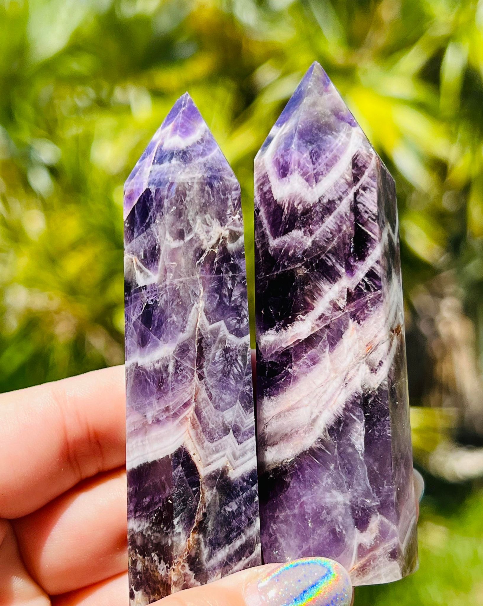 Chevron Dream Amethyst Tower