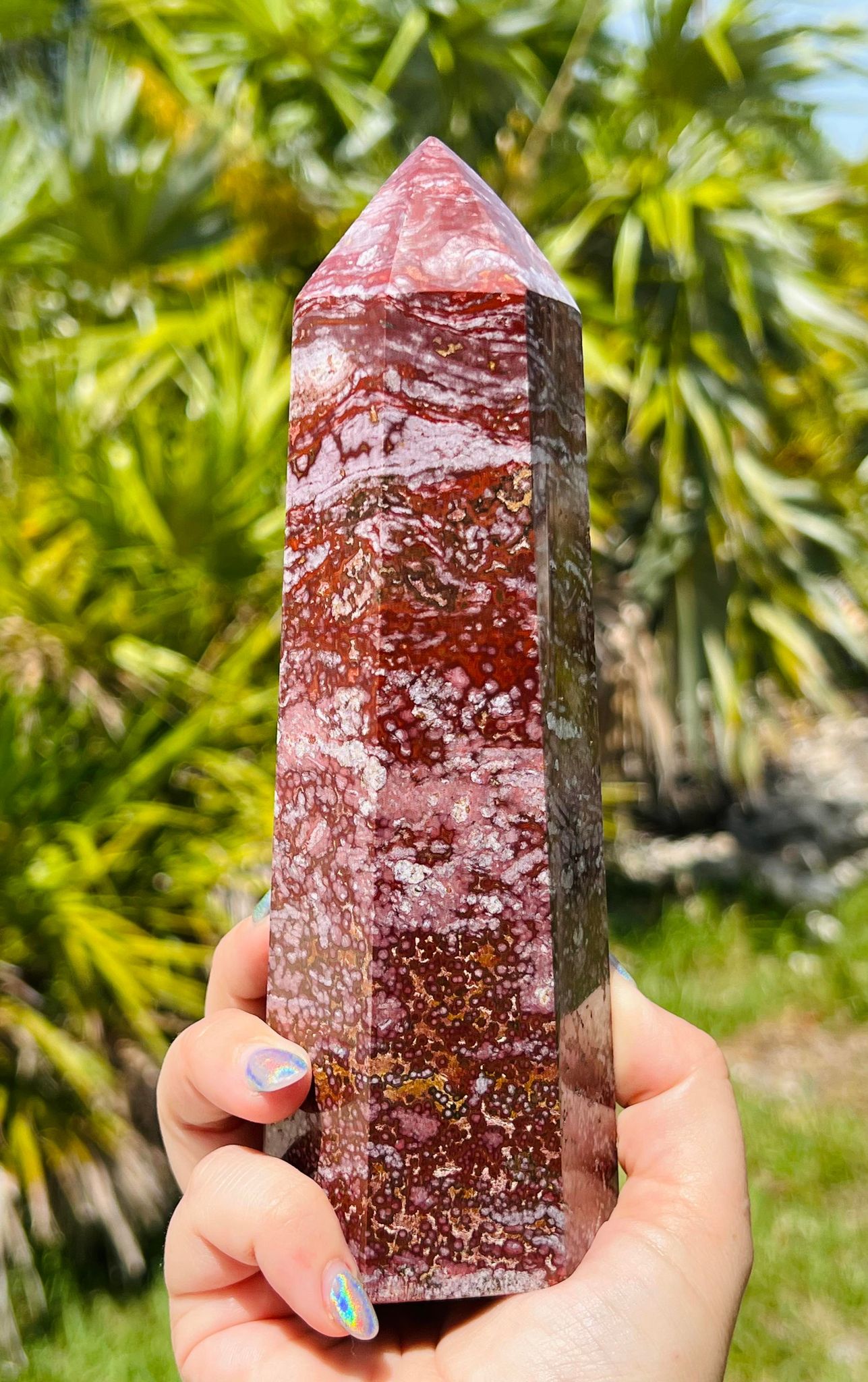 Purple Ocean Jasper Tower (XL)