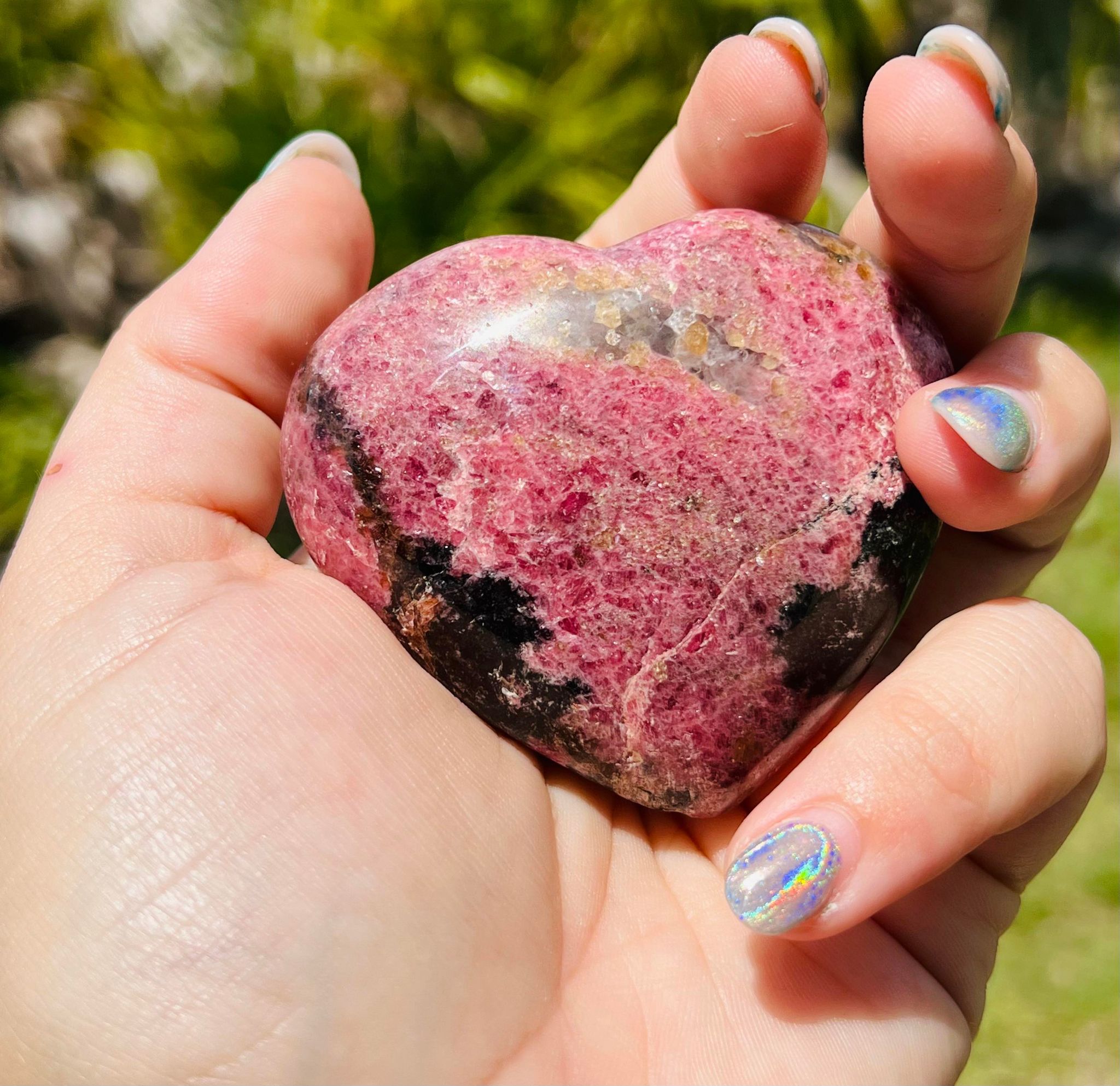 Rhodonite Heart