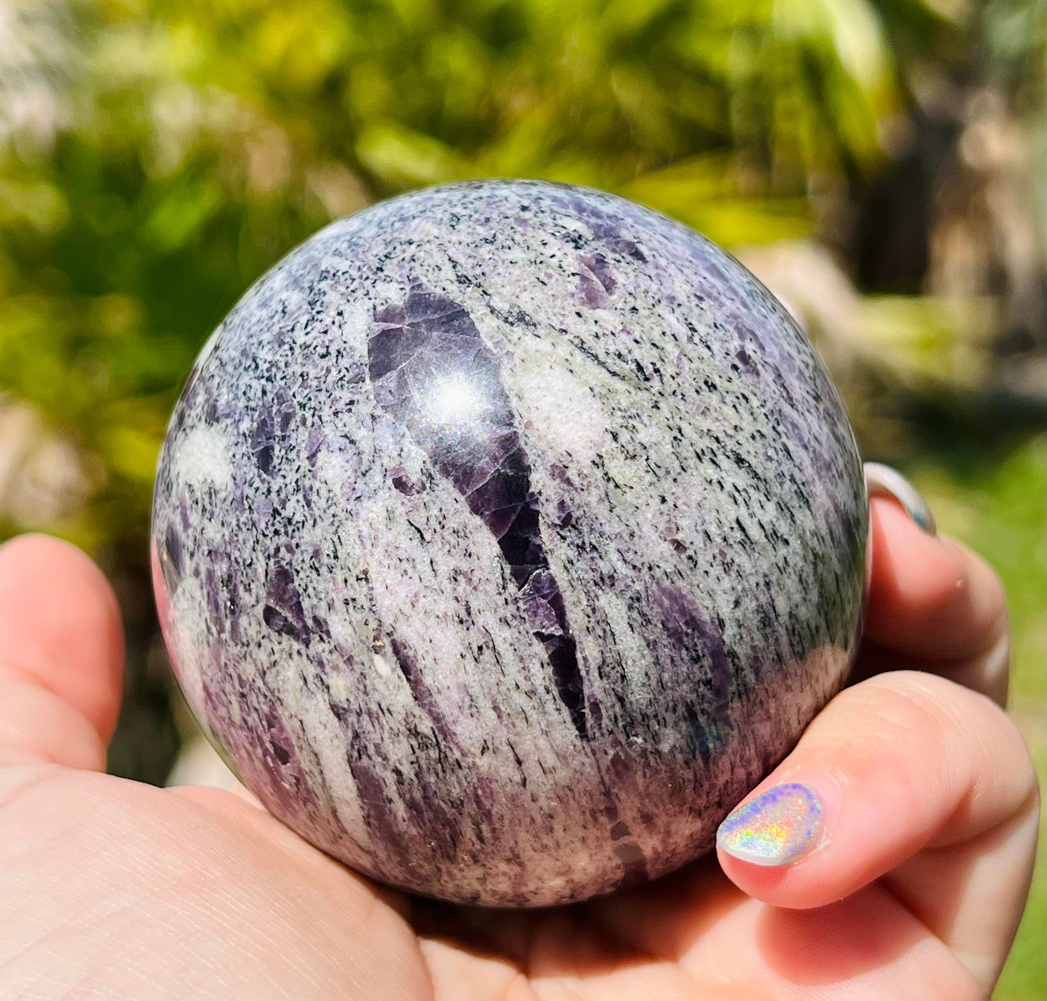 Charoite sphere (large)